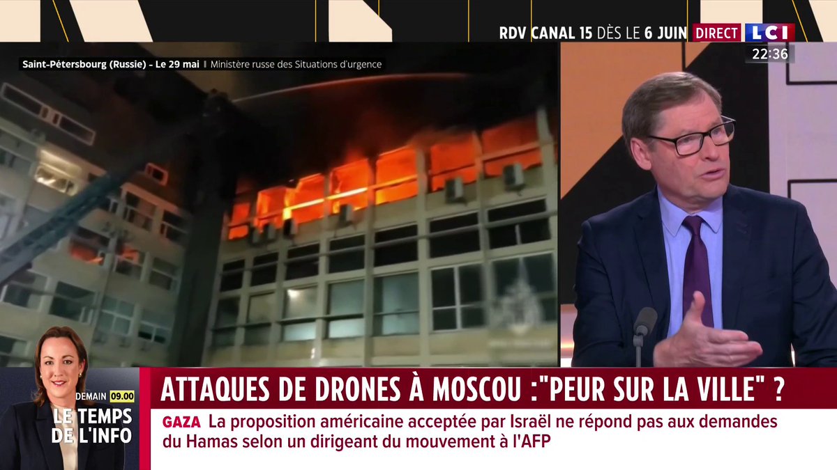 🔴 Russie : Des drones ukrainiens ont attaqué une usine développant des drones dans la région de Moscou 💬 "Les cibles sont militaires" explique Sergueï Jirnov, auteur, ex-espion du KGB, expert