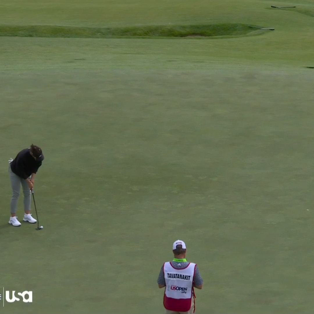 Linn Grant drops it in for birdie to get back to 3-under. 🇸🇪 📺 USA Network | #USWomensOpen