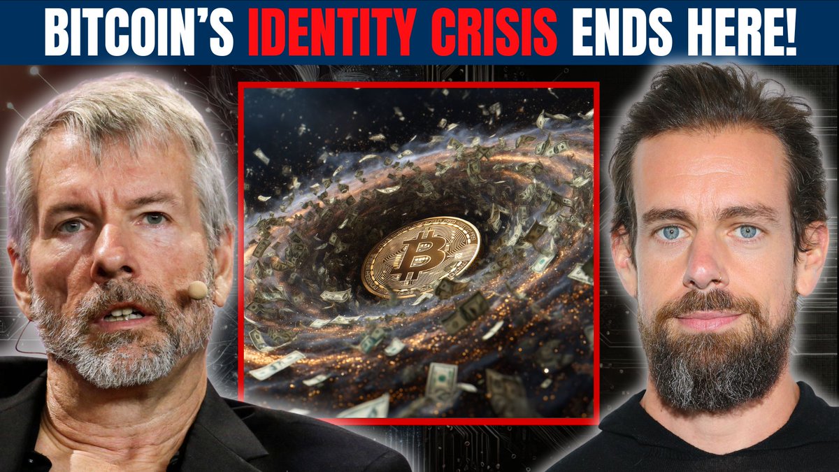 NEW ‼️ “Cash meant gold in the 19th century. In the 21st, it’ll mean Bitcoin.” —Michael Saylor Jack Dorsey says Bitcoin fails without payments. Saylor sees a $100T settlement layer. The debate is settled. 🍿👇