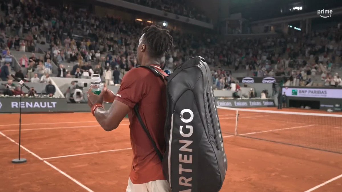 Le palmarès d'un joueur fait qu'il laisse une empreinte ou non dans le monde du tennis, mais le côté émotion à une place importante également. Gael Monfils 🇫🇷 aura marqué une grosse période de notre sport, en France et partout dans le monde. RESPECT.