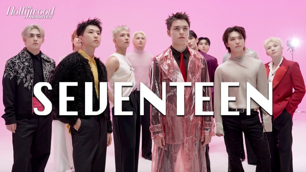 #THRCover stars and K-pop group Seventeen chats with THR and celebrates their 10 year anniversary with one sentence or less