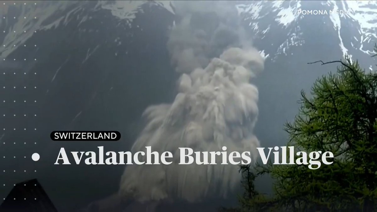A rare, massive avalanche buried a mountain town in the Swiss Alps after a glacier broke loose. The village of 300 had been evacuated last week. Here are some of the top stories happening around the world.