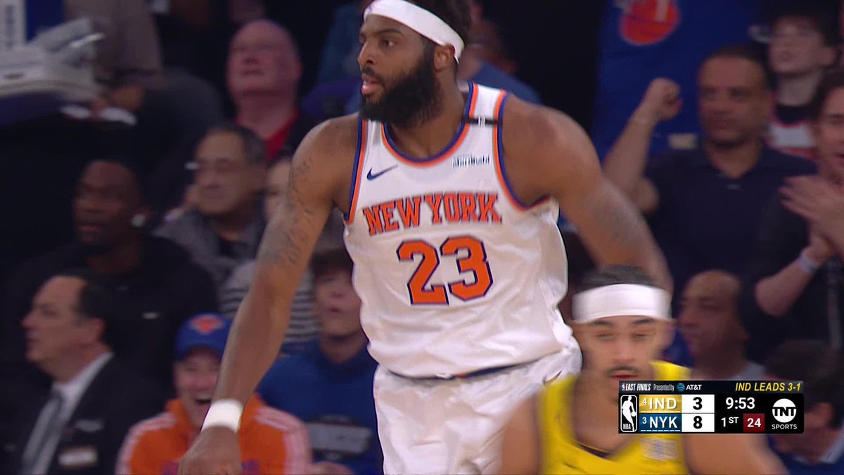 BIG MITCH GETS NEW YORK GOIN' 👏 Game 5 of the ECF is LIVE on TNT!