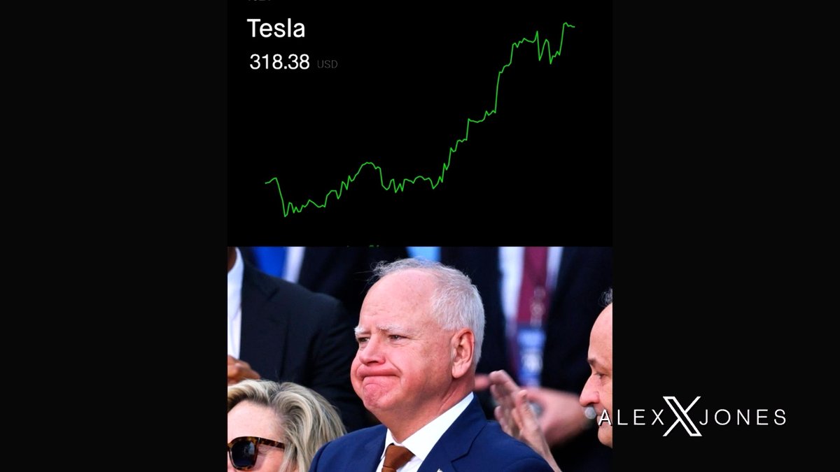 VIDEO: Chicom Spy Tim Walz Devastated That Tesla Stock Has Skyrocketed Despite Democrat Domestic Terror Campaign