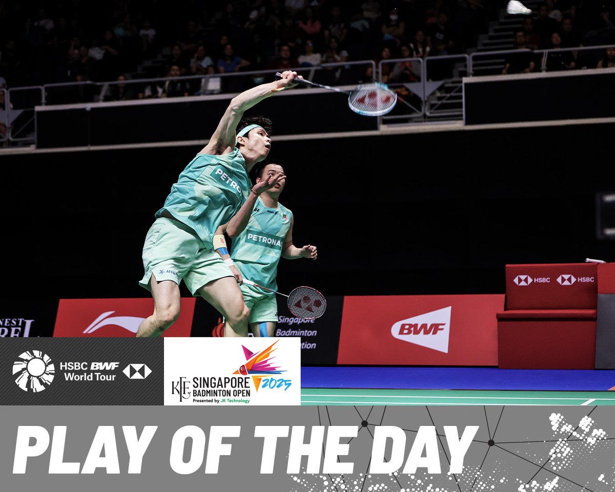 High quality rally! 🔥 HSBC Sport #HSBCbadminton #BWFWorldTour #SingaporeOpen2025