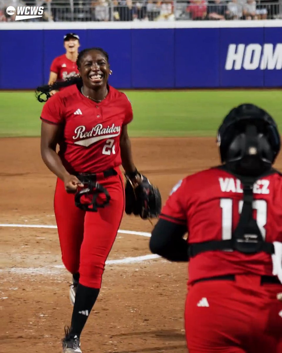 Got it done 💪 #WCWS x Texas Tech Softball