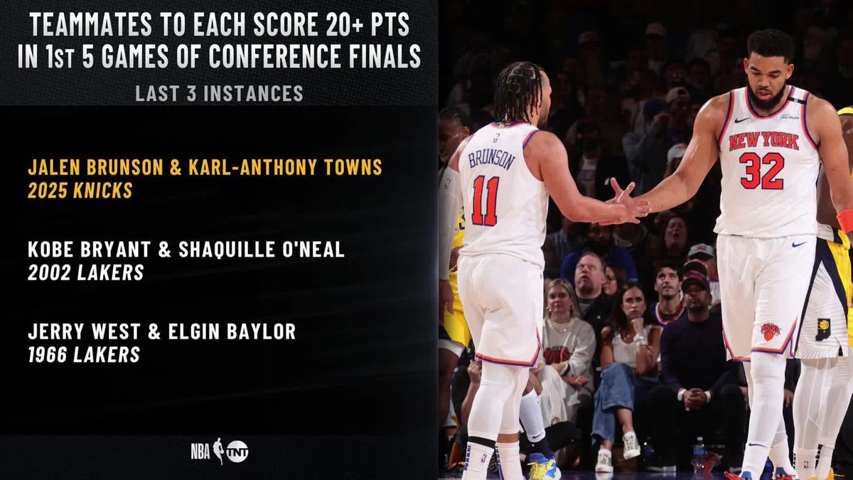 Chuck gives KAT props for joining ELITE company with Brunson 👏