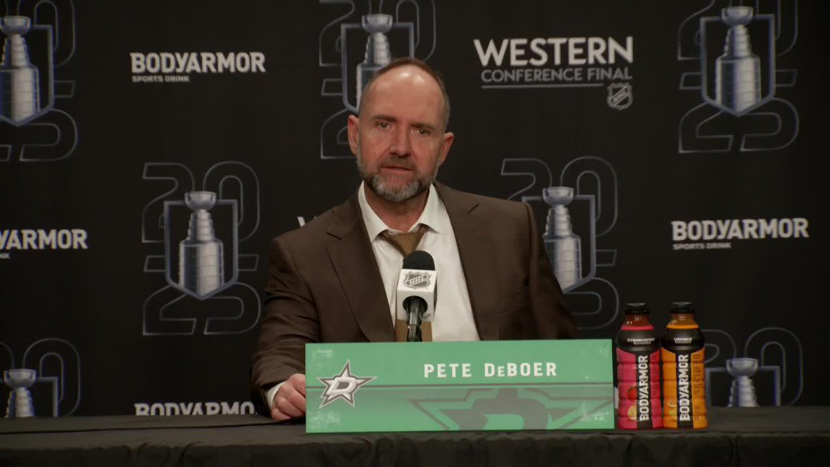 "I didn't feel like we were better than Edmonton in this series." Pete DeBoer with complete honesty following another WCF loss to the Oilers
