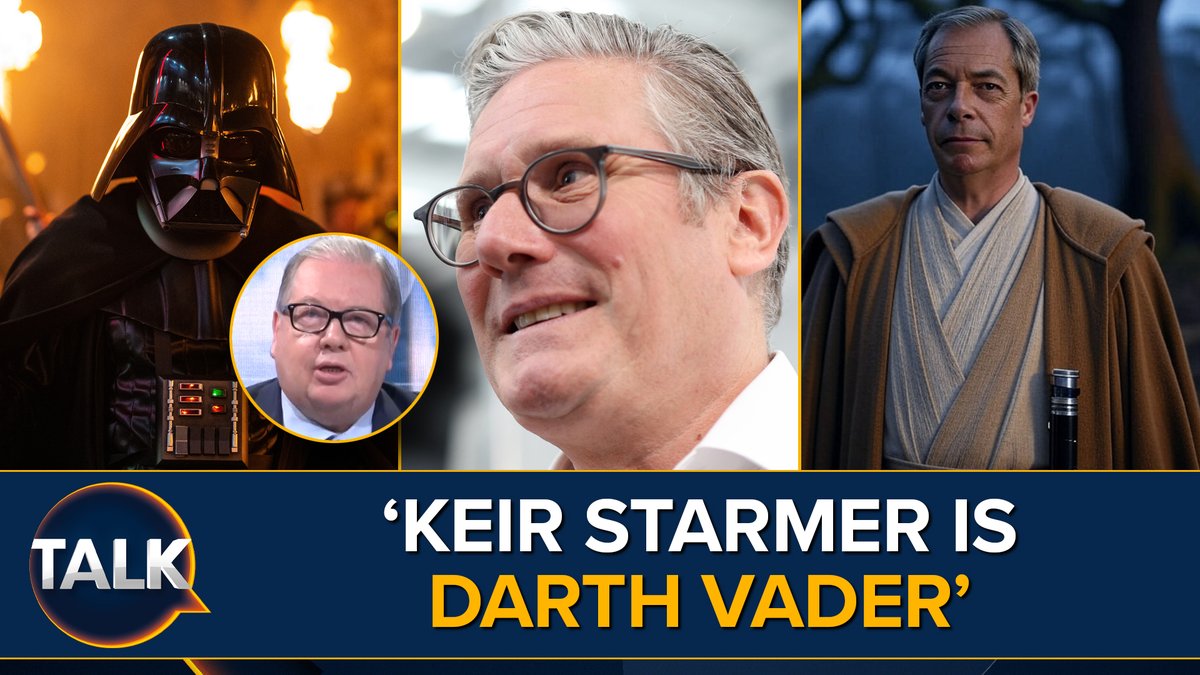 Political commentator Dan Hodges suggests Keir Starmer is Darth Vader trying to strike down 'Obi-Wan Kenobi', only to make Nigel Farage even more powerful. Mike Graham 🇬🇧 | (((Dan Hodges))) | #MayTheFarceBeWithYou