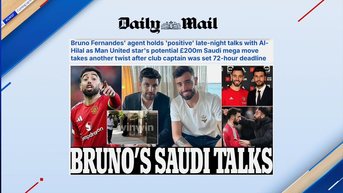 According to reports in the Daily Mail, Bruno Fernandes' agent held 'positive' talks last night with Saudi club Al-Hilal 🚨