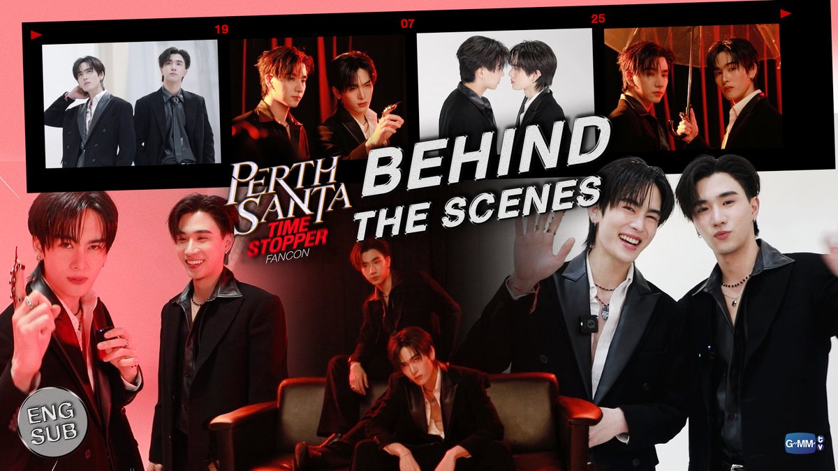 [Behind The Scenes] PERTH SANTA TIME STOPPER FANCON ⏳🔥 #PerthSantaFancon 🗓️ SATURDAY, 19 JULY 2025 📍 Union Hall, Union Mall And worldwide live streaming via TTM LIVE 📌 TICKETS FOR ALL SEATS WILL BE AVAILABLE ONLINE ONLY AT ThaiTicketMajor ON 31 MAY 2025 AT 10 AM (Regular ticket sales through all ThaiTicketMajor channels will start on 1 June at 10 AM) 🔗 MORE INFO : #GMMTV PERTHPPE Santapp