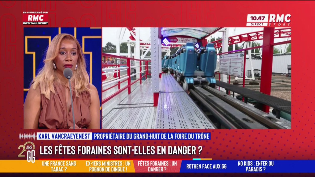 🎡 Insécurité, baisse de fréquentation : la Foire du trône obligée de brader ses tickets 📞 Karl Vancraeyenest, vice-président de la foire : "Beaucoup de jeunes font des vidéos avec 3 bousculades pour être monétisés sur les réseaux. En réalité, il n'y a pas de danger." #GGRMC