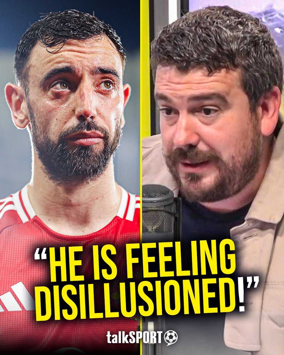 😤 "Bruno is fed up of what's been going on at Manchester United!" 😡 "He was very disgruntled with the ownership after the UEL final!" Alex Crook reveals Bruno Fernandes is considering his #MUFC future, amid huge money offer from Al-Hilal! 👀