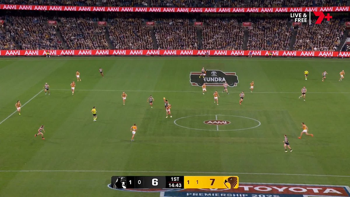 🚨 NICK DAICOS CONTESTED MARK 🚨 The first of his career! #AFLPiesHawks