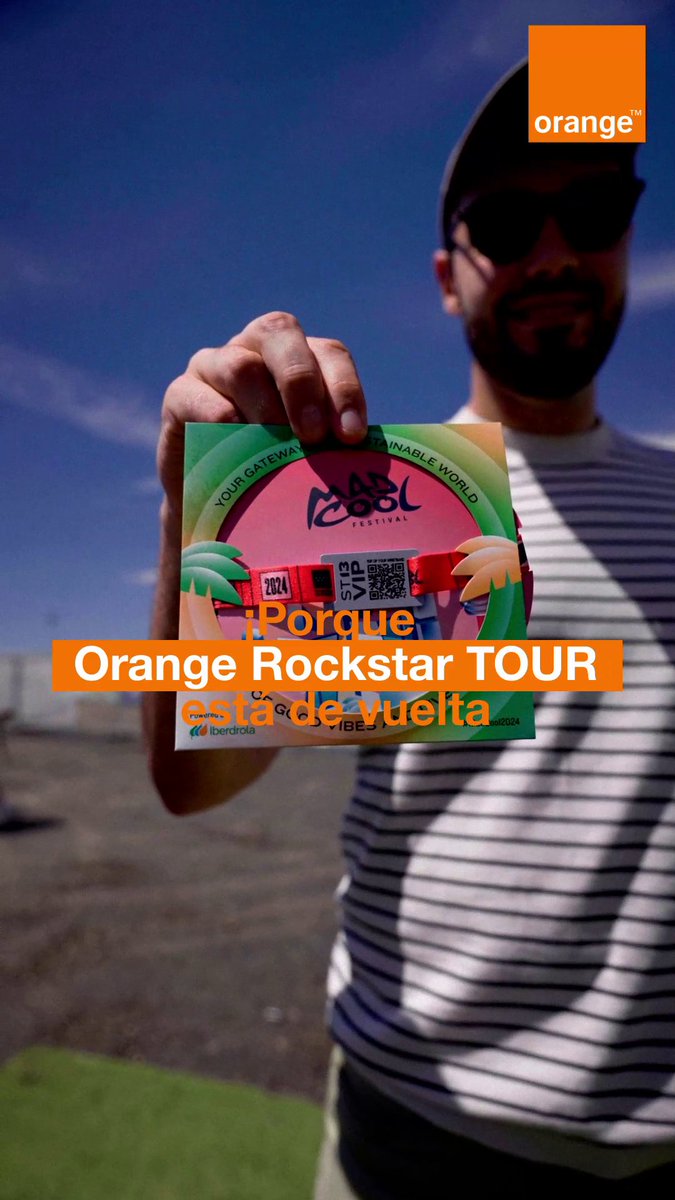 🎸 ¡Orange Rockstar Tour está de vuelta! ¿Listx para vivir Mad Cool Festival como una auténtica ⭐? 🤔 Adivina qué canción suena en el video 📌 Menciona a la persona con la que te gustaría ir y cuéntanos por qué + #orangerockstartour25 🏆 Elegiremos los más originales ¡Os leemos!