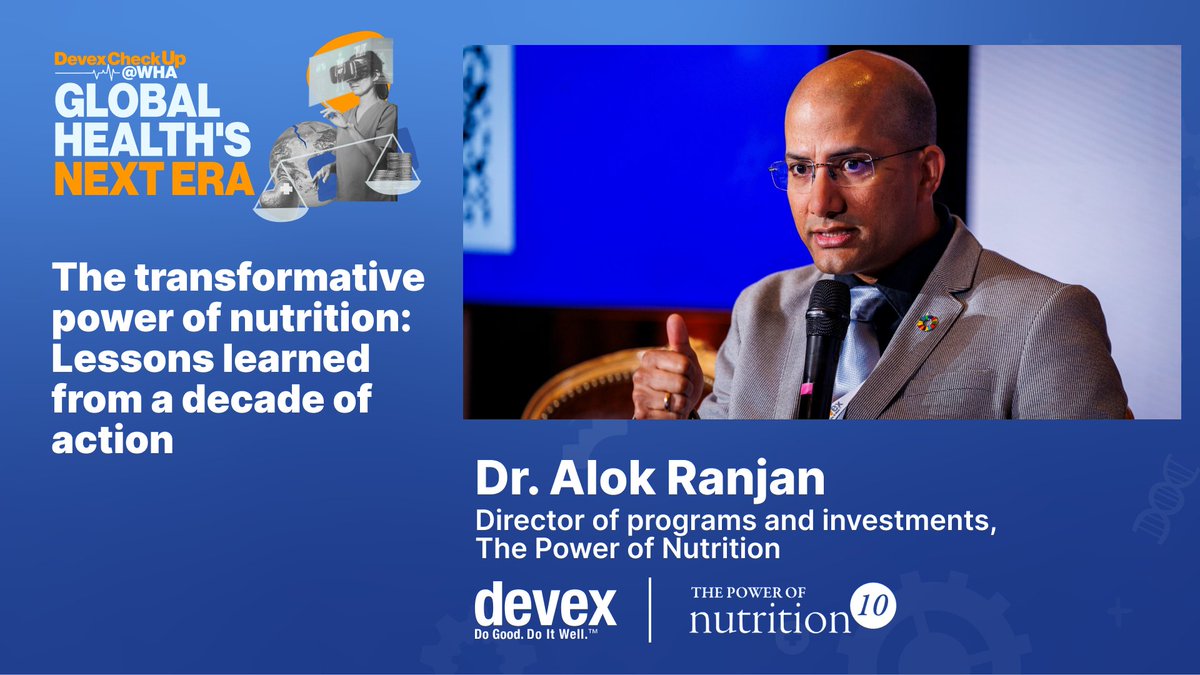 During our event on the sidelines of #WHA78, Dr. Alok Ranjan shared learning and insight from TPON's 10 years of action in nutrition financing- and how the sector can improve delivery and accountability going forward. #Sponsored by The Power of Nutrition #NutritionMatters #Nutrition4All