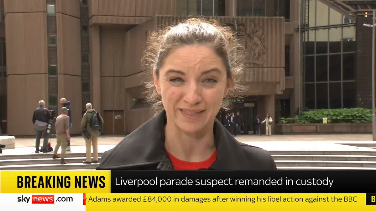 BREAKING: Liverpool parade suspect has been remanded in custody. North of England correspondent Katerina Vittozzi has the latest. 📺 Sky 501 and YouTube