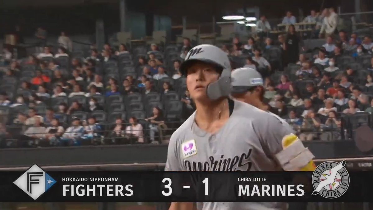 反撃開始🔥 千葉ロッテ #山本大斗 選手の第3号ソロホームラン🌈 #chibalotte 👇ライブ配信はこちら