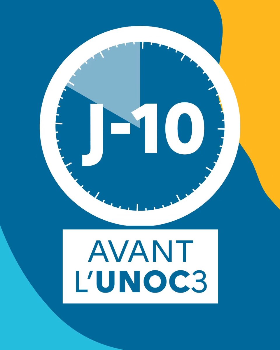 #UNOC3 J-10 🌊 Dans 10 jours, la 🇫🇷 accueille la Conférence des Nations unies sur l’Océan. Objectifs : unir la communauté internationale pour faire avancer la gouvernance de l'océan et renforcer l’action face aux défis du climat et de la pollution. 🪸