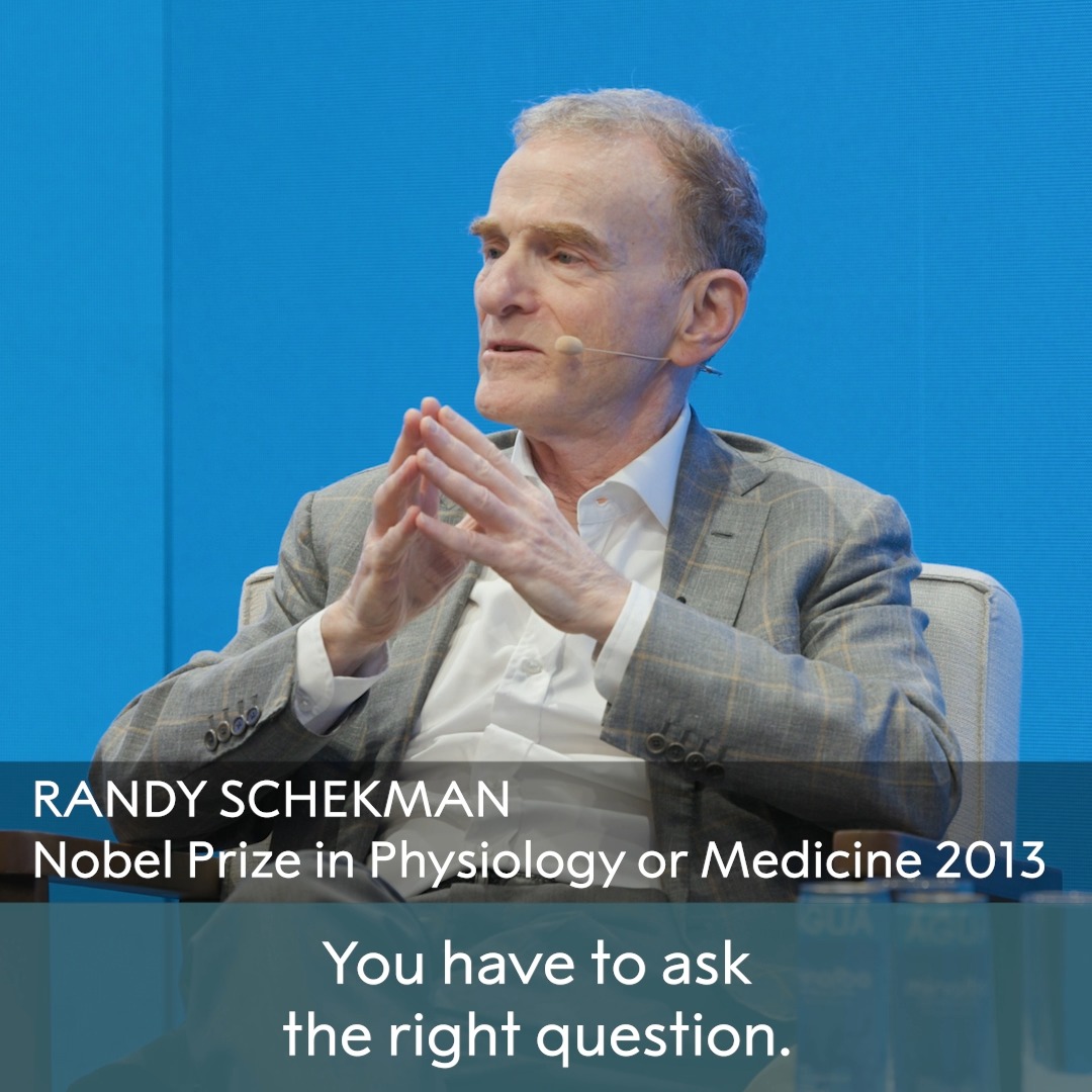 How important is it to ask the right question when pursuing science? 2013 medicine laureate Randy Schekman on the importance of asking the right question and having the right tools. Schekman was awarded the medicine prize for identifying three classes of genes that control different facets of the cell's transport system. He provided new insights into the tightly regulated machinery that mediates vesicle transport in the cell. #NobelPrize