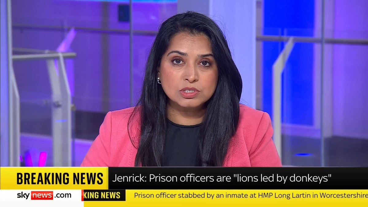 BREAKING: A prison officer has been stabbed by an inmate at HMP Long Lartin in Worcestershire. 📺 Sky 501, Virgin 602, Freeview 233 and YouTube