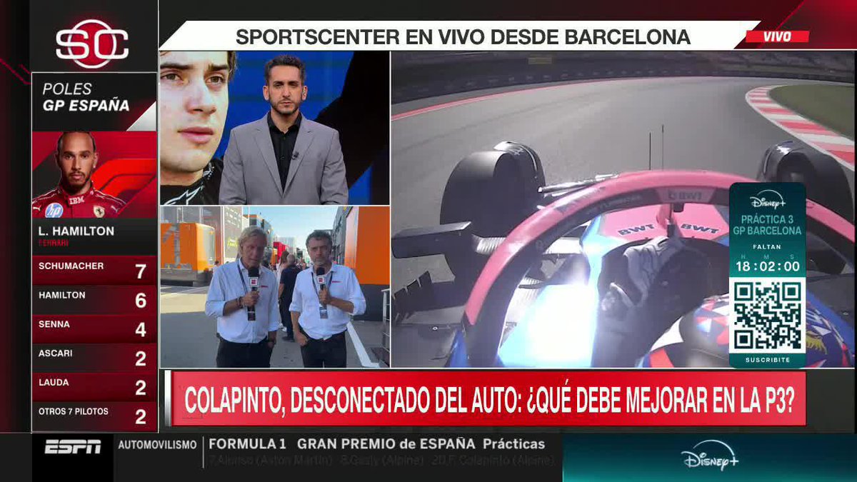 "NO ESTÁ CONTENTO CON ESTA DIFERENCIA (CON GASLY)... NO ESTÁ CÓMODO CON EL AUTO" 📌 @GP1fossaroli analizó el viernes de Franco Colapinto en Barcelona: ¿Qué te parece? 📺 #SpanishGP | Toda la temporada de #F1 por #DisneyPlus Premium