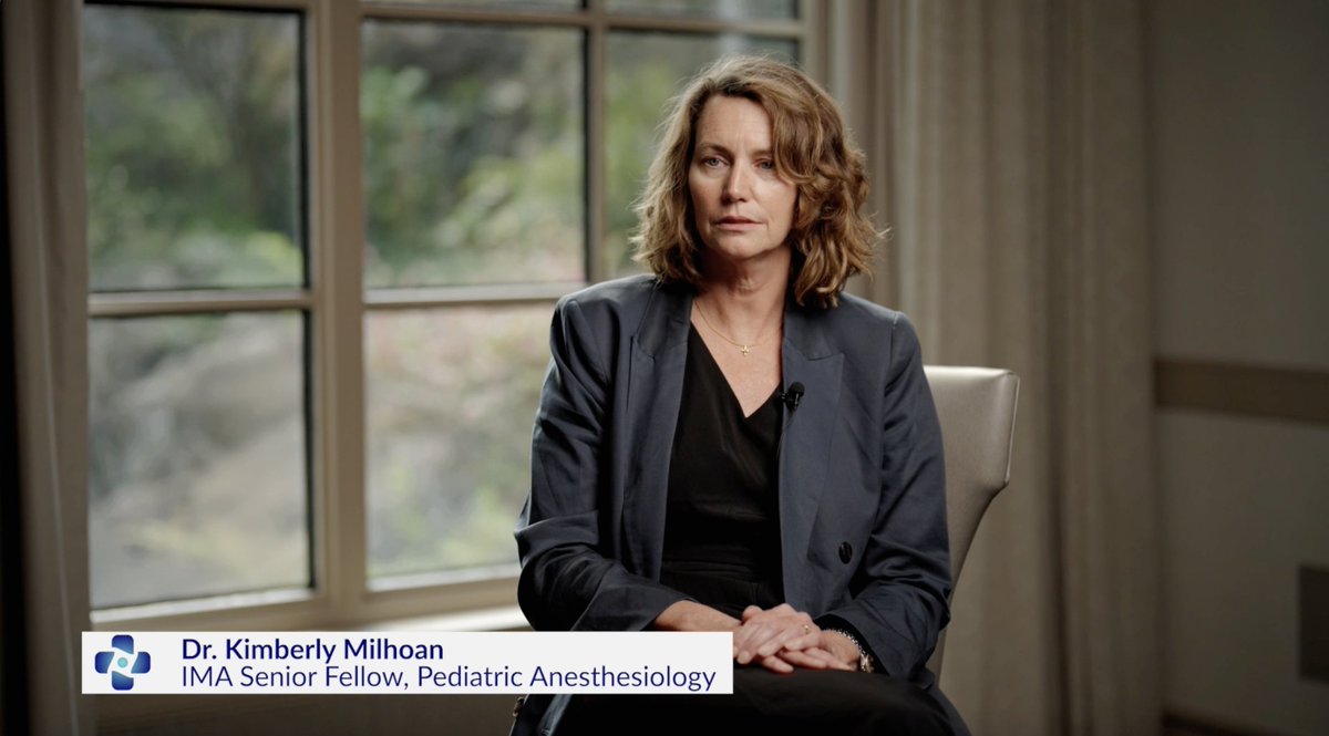 "Are they humble? Are they willing to talk to you about your concerns? Are they willing to answer your questions? Do they respect your choices? Do they know when they need to get other input?" - Dr. Kim Milhoan Pediatric anesthesiologist and IMA Senior Fellow Dr. Kimberly Milhoan, MD spoke about the importance of finding a physician you trust and patient empowerment at this year's fourth annual IMA conference.