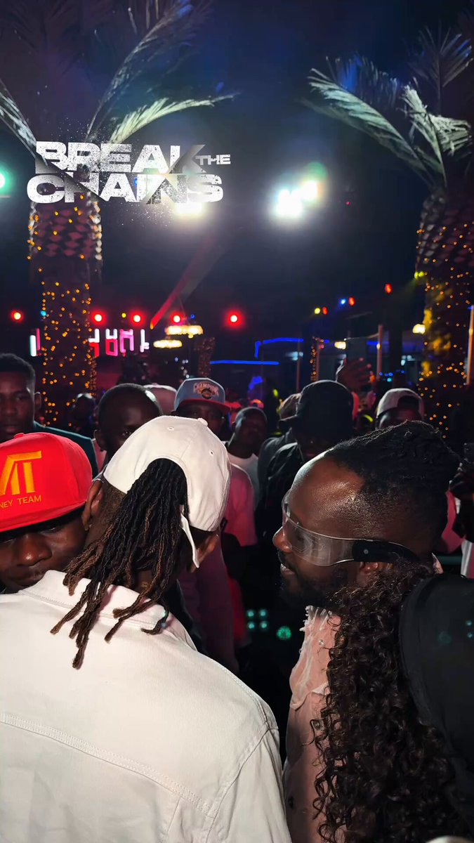My brother JOSE CHAMELEONE came straight from Kigali to make it to my album listening party, much respect 🫡 #BreakTheChainsAlbum is out NOW. STREAM it now tap link below 👇