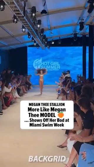#MeganTheeStallion debuted her swimwear collection on the Miami Swim Week runway -- and looked AMAZING doing so! 🥵🔥 See more pics from the runway: 🎥: Backgrid