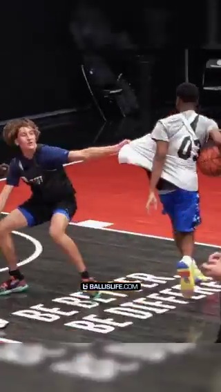 Even the jersey grab couldn't save him from getting dropped 😭