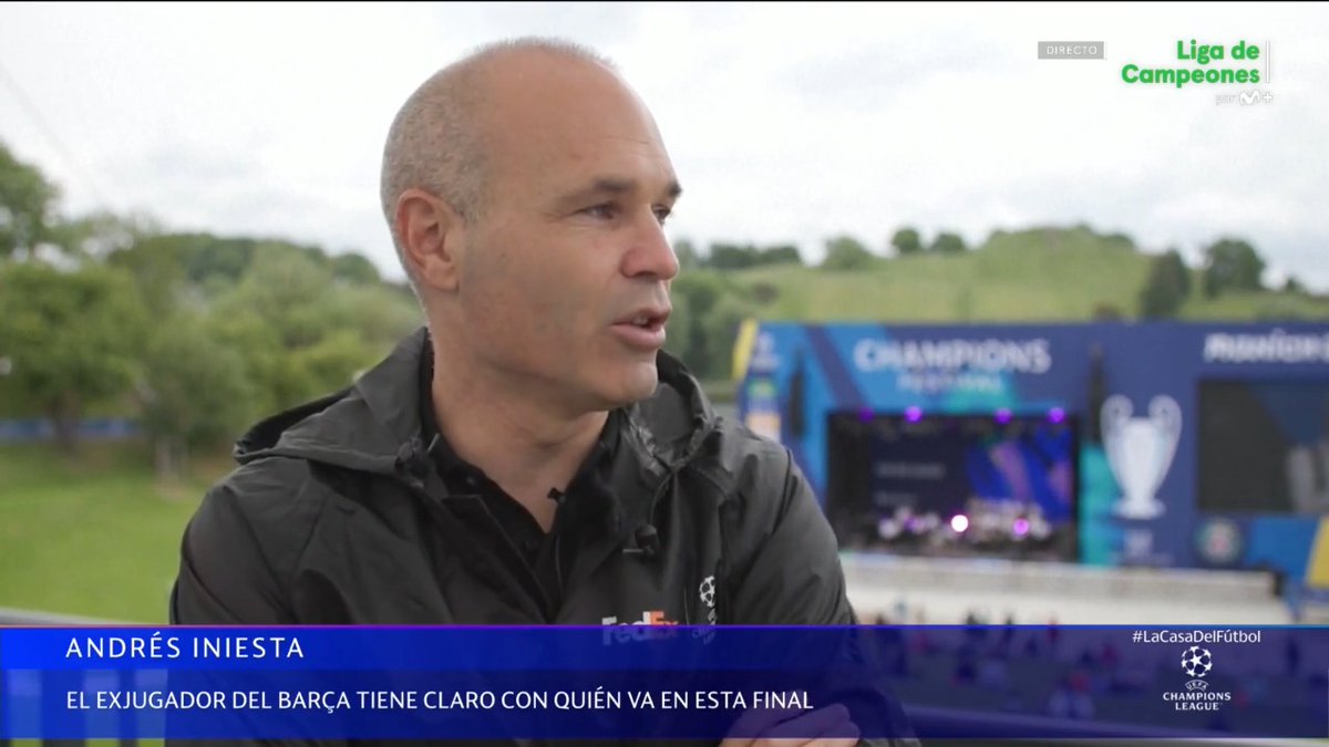 "Voy con LUISENRIQUE. Es un entrenador que me encanta", Andrés Iniesta. #UCLfinal #LaCasaDelFútbol