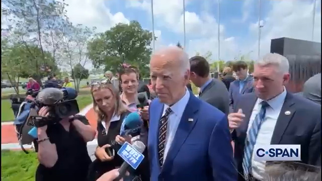 Q: "How are you feeling?" Former President Biden: "I'm feeling good." Q:" Have you decided on your treatment options?" Biden: "Yeah, we have. They're under way. All the folks are very optimistic...It's all a matter of taking a pill..."