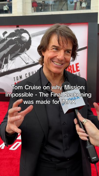 got to keep things big and great for tom cruise himself! #MissionImpossible - The Final Reckoning is #FilmedForIMAX. Now playing.