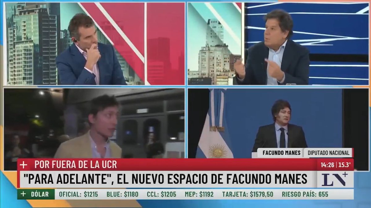 🗣️ "Milei es kirchnerismo de derecha". El diputado Facundo Manes criticó a la UCR y al Pro por ser "cómplices de este populismo" y afirmó que el mandatario "se convirtió en el jefe de la casta". 📺 En #MásDataALaTarde con Paulino Rodrigues