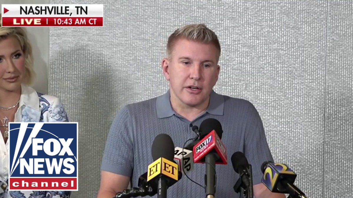 Todd Chrisley says he was wrongly convicted in the first press conference since his prison release following @realdonaldtrump 's pardon.