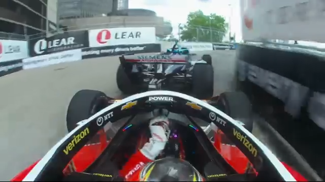 Will Power using the chrome horn. #INDYCAR