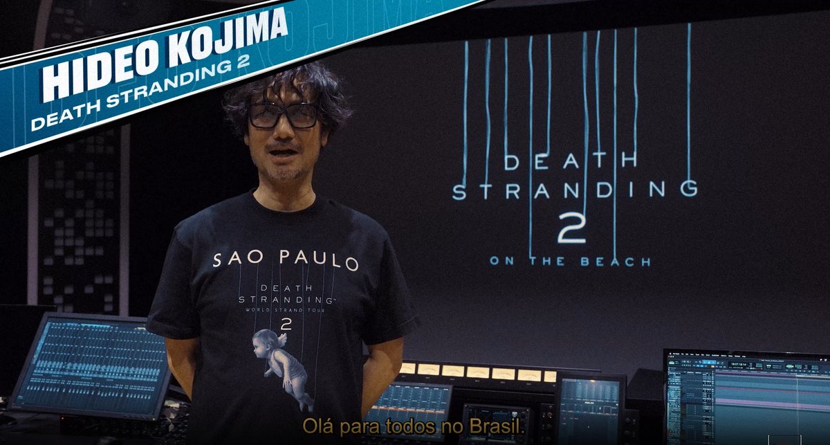 🚨 É REAL! 🚨 HIDEO_KOJIMA vem para o Brasil e vai estar AO VIVO na BGS 2025! 😱🔥 O gênio por trás de DEATH STRANDING 2: ON THE BEACH da KOJIMA PRODUCTIONS (Eng) estará na BGS 2025 nos dias 11 e 12 de outubro e vai participar de diversas atrações! 🤩🙌 Garanta seu ingresso!