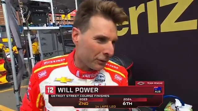 Will Power explains what happened with Kyle Kirkwood during #DetroitGP practice.