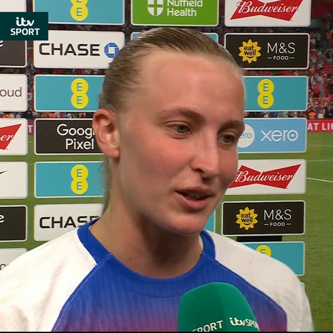 "I can't quite believe it if I'm honest." 🥹 Aggie Beever-Jones after her DREAM Wembley debut 👏 Beth Fisher 🎤