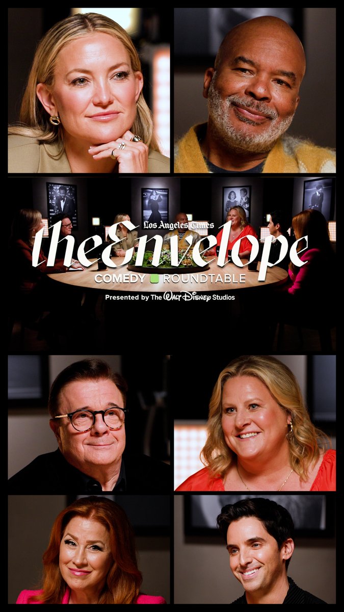 Kate Hudson, Nathan Lane, David Alan Grier, Lisa Ann Walter, Paul W. Downs and Bridget Everett take a seat at the Envelope Comedy Roundtable. Watch The Envelope Comedy Roundtable tonight on Spectrum and on YouTube: Presented by @marvelstudios