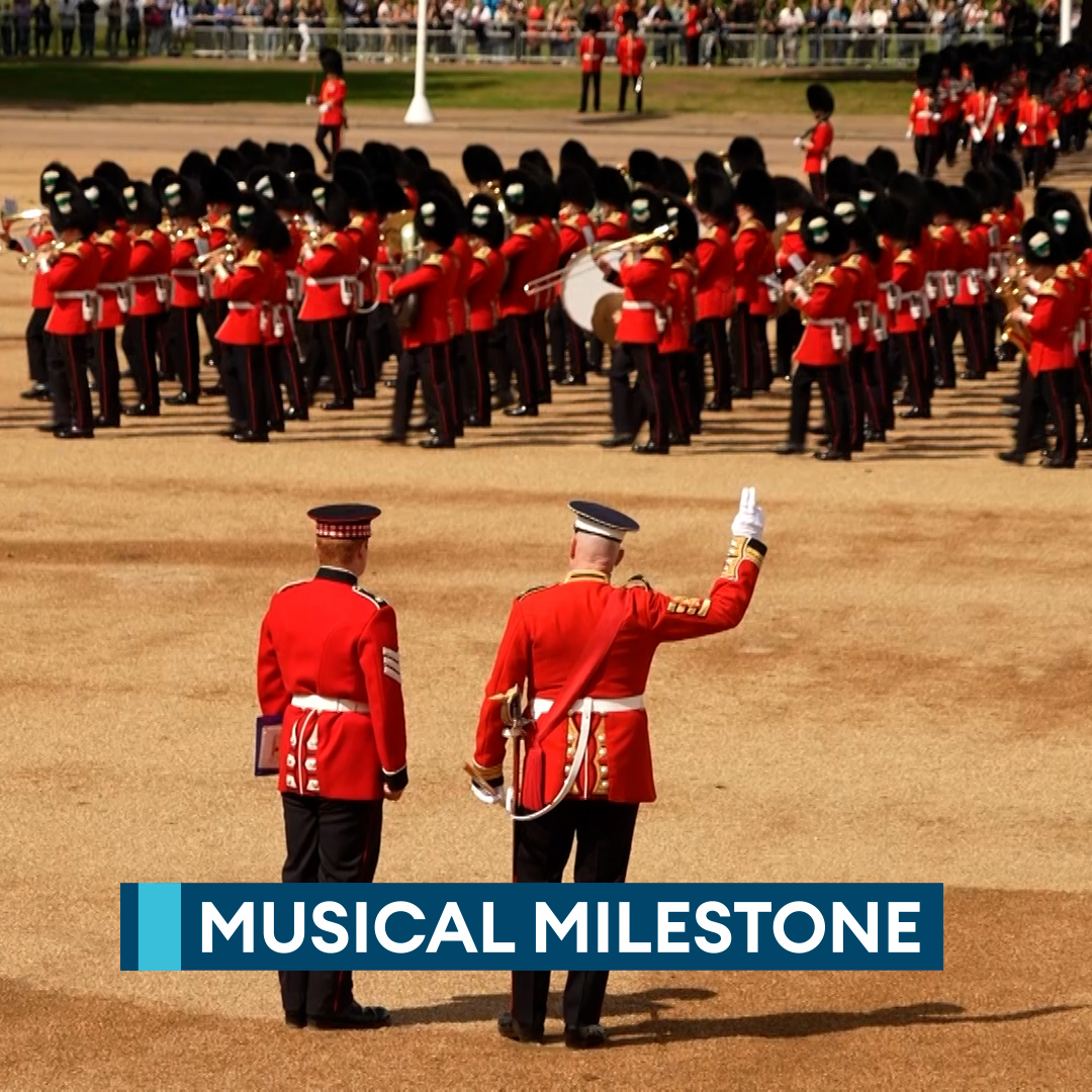 "It's now down to the soldiers to give their absolute best"🗣️💂 Rehearsals have been underway for this year's King's Birthday Parade🥳 Around 1000 Household Division soldiers were seen at House Guards Parade. We spoke to WO1 Vern Stokes, in charge of ceremonial operations📺