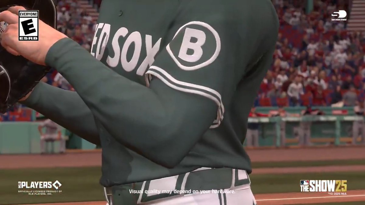 Fenway Greens 🤝 #MLBTheShow 25 Put on a monster performance while reppin the new Red Sox Nike City Connect! ⚾
