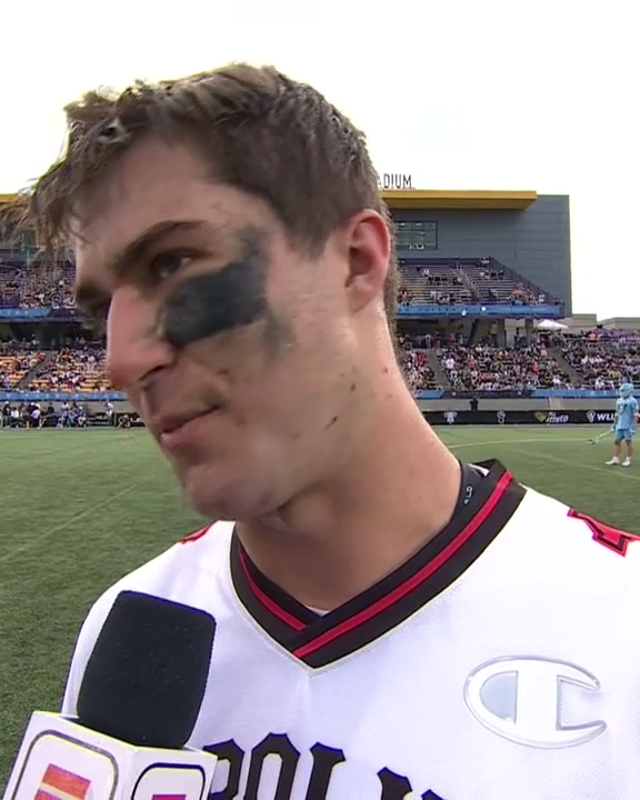"Playing the sport I grew up loving, it's the best feeling in the world." —Jackson Eicher on his PLL debut with Carolina Chaos 👏