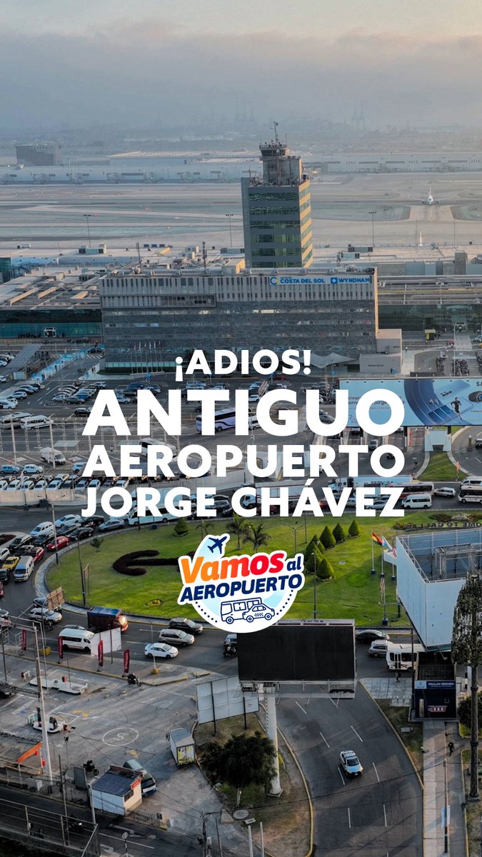 ✈️ Hoy cerramos un capítulo y abrimos una nueva historia. En unas horas, nos despedimos del antiguo terminal del Aeropuerto Internacional Jorge Chávez, ese que por más de 60 años fue testigo de reencuentros, despedidas y sueños que despegaron. 💙 #VamosAlAeropuerto