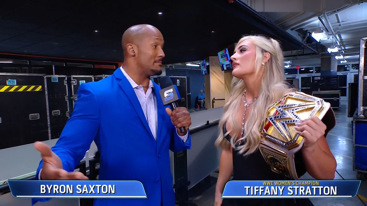 Hold on to that title tight, Tiffany Stratton 👀 #SmackDown