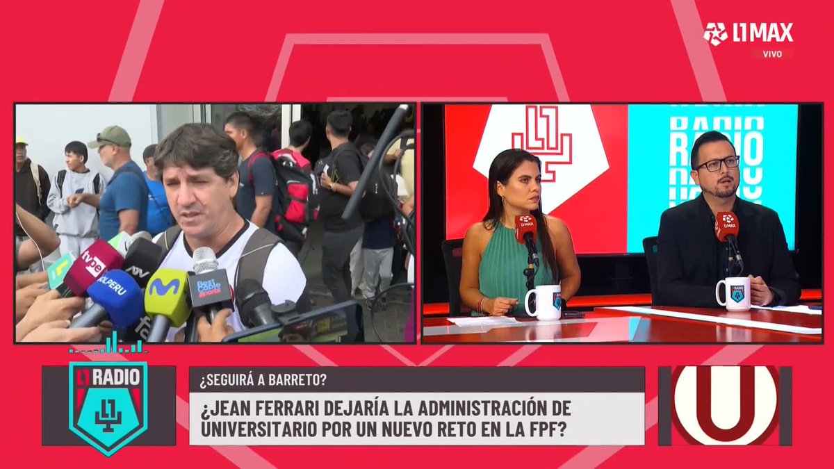 Gustavo Peralta: "Si Ferrari se va a ir, va a ser a fines de julio o inicios de agosto, porque su objetivo principal era cerrar con broche de oro el centenario del club, pero no va a dejar mal parada a la U" #L1Radio 📺 Conoce cómo ver L1MAX en vivo 👉