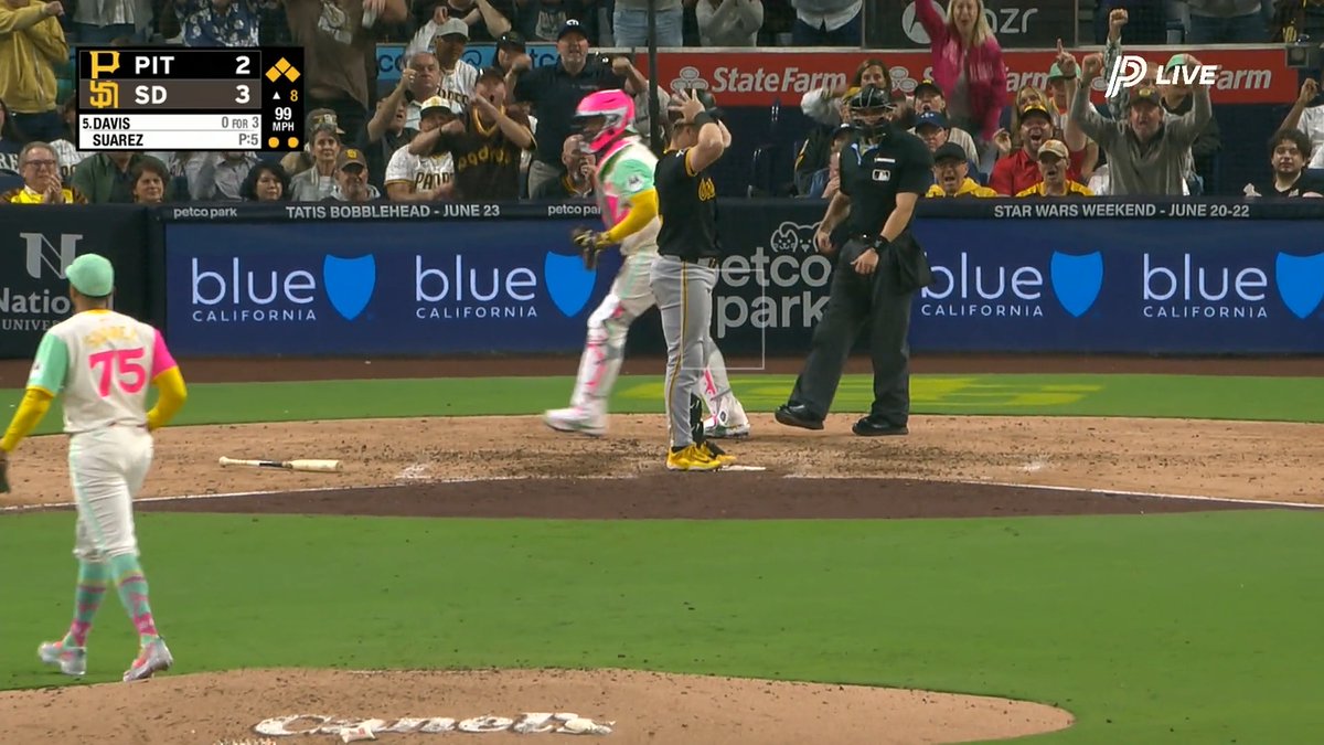 Ball four would have scored the tying run... instead it's a K 🧐 DK gets ejected sticking up for his guys 😤
