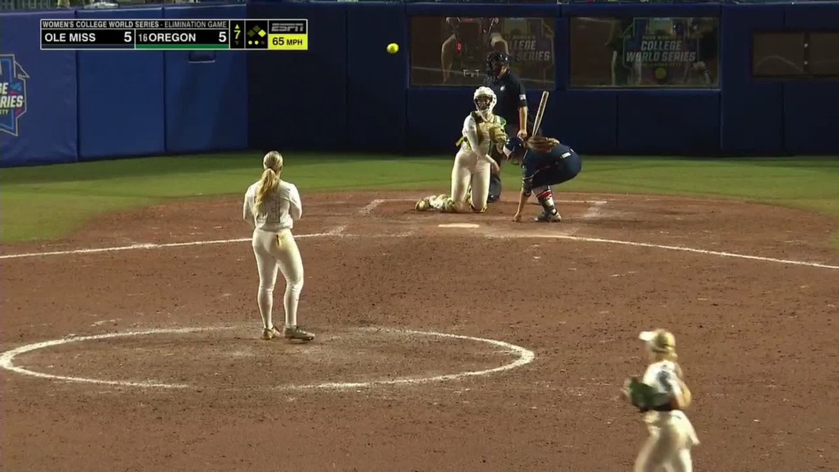 WAKE UP... WE'RE ALL TIED UP IN THE 7TH 😳 #WCWS x 🎥 ESPN / @olemisssoftball