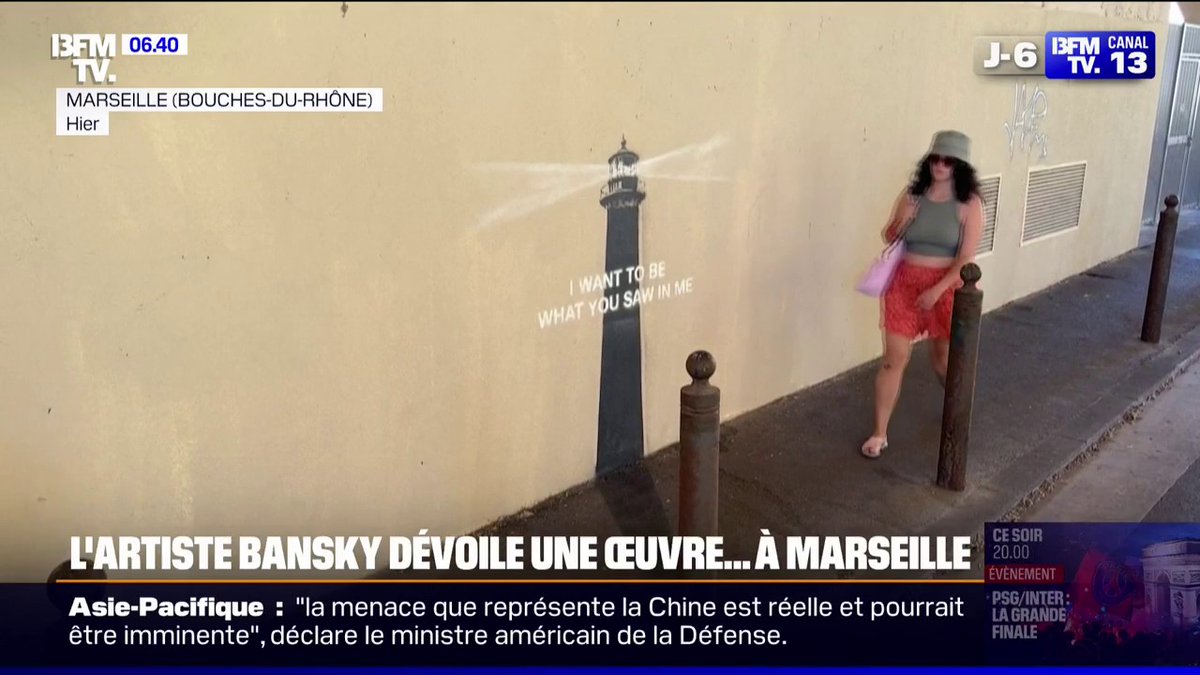 “Je veux être ce que tu as vu en moi” L’artiste Banksy dévoile une nouvelle œuvre à Marseille