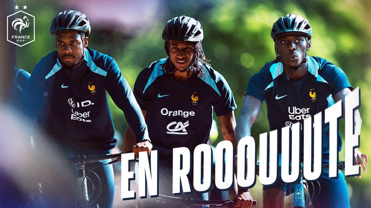 Faites la sortie VTT des Bleus au coeur du groupe ! 🚲 Et merci INTERSPORT France pour les beaux vélos 😉 #FiersdetreBleus